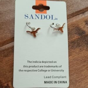 UT longhorn earrings